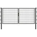 Produktbild: Alberts - Doppeltor Flexo, Fvz.anthr.kst.b.ral 7016, Lichte Bxh3000x1400, Pf80x80/2100mm
