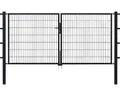 Produktbild: Stabgitter-Doppeltor ALBERTS Flexo Typ 6/5/6 300 x 140 cm inkl. Pfosten 8 x 8 cm