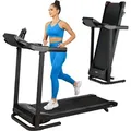 Produktbild: Gymtek® XT550 Laufband für Zuhause, Klappbares Elektrisches Laufband bis 12 km/h, 2.0HP Walking Pad, Manuelle Neigung in 3 Stufen - Schwarz/Blau