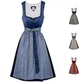 Produktbild: Spieth & Wensky Dirndl Diandra Midi-Dirndl Kleid 2-teiliges Trachtenkleid, Blau, 46