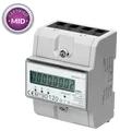 Produktbild: 3-phasiger Stromzähler, 80A, MID, 3 Module, DIN TH-35mm