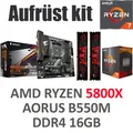 Produktbild: PC Bundle Aufrüstkit Gaming Set AMD Ryzen 7 5800X + Mainboard + 16GB DDR4 RAM