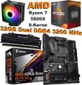 Produktbild: AMD Ryzen 7 5800X Bundle Gigabyte B550 Aorus Elite AX V2 32GB DDR4 3200 + Kühler