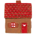 Produktbild: Ib Laursen Windlicht Ib Laursen Lichthaus Rotes Dach und Rote Tür (8x14,5x11cm)