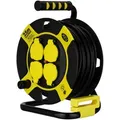 Produktbild: REV Ritter Kabeltrommel 4-Fach H05VV-F 1,5 mm2 Schwarz-Gelb 25 m