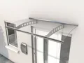 Produktbild: Gutta Pultvordach PT/ET 160 | Edelstahl | Haustürvordach 1600 x 900 mm