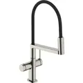 Produktbild: hansgrohe Talis Select M54 PowderSpray Spültisch-Einhebelmischer 72861800 3jet, Edelstahl Finish