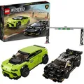 Produktbild: LEGO 76899 Speed Champions Lamborghini Urus ST-X & Lamborghini Huracán Super Trofeo EVO, Bausatz für Modellautos, Spielzeugautos, Rennautos