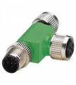 Produktbild: Pepperl+Fuchs 189351 T-Verteiler M12 Stecker, gerade, Buchse, gerade Polzahl Sensoren: 5 1St.