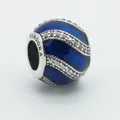 Produktbild: Original Pandora Charm Weihnachtsornament Blau Silber Zirkonia 791991EN118 Neu