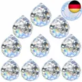 Produktbild: Hisredsun 40 mm 10 Stück Kristallprismen-Kugel mit Nylonfaden, Kronleuchter K9