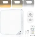 Produktbild: Akku Deckenleuchte mit Bewegungsmelder Innen,6W Aufladbare LED Deckenlampe