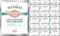 Produktbild: Alcomat Klärungsmittel – Gelatine Pulver Wein - Weinklärmittel für Weißweine und Rotweine, 5g 10 Stück