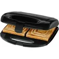 Produktbild: Clatronic Sandwichmaker ST 3814, 820 Watt, Kunststoff, schwarz, für 2 Sandwiches