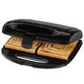 Produktbild: Clatronic Sandwichtoaster ST 3814 schwarz, Viereckige Sandwichplatten, NEU