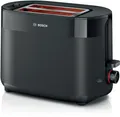 Produktbild: Bosch Toaster TAT2M123 2 Scheiben schwarz 950W Brötchenaufsatz
