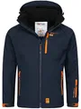 Produktbild: Geographical Norway Herbst Winter Jacke Softshell Jacke Windbreaker Übergangsjacke Regen Production H-H, Farbe:Navy, Größe:XL