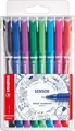 Produktbild: Fineliner mit gefederter Spitze - STABILO SENSOR F - fein - 8er Pack - mit 8