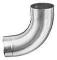 Produktbild: Grömo Zink-Rohrbogen 85 Grad, 87 mm, mit Einzug - 62209