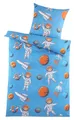 Produktbild: Kinderbettwäsche 135 x 200 Astronaut Bettwäsche Kinder Jungen Weltall Polyester