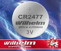 Produktbild: 1 x CR2477 CR 2477 WILHELM Lithium Knopfzelle 3V 1070 mAh ø24 x 7,7 mm Batterie DL2477