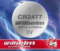 Produktbild: 1 x CR2477 WILHELM Lithium Knopfzelle 3V 1070 mAh ø24 x 7,7 mm Batterie DL2477