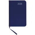 Produktbild: Stylex Schreibwaren Taschenkalender Taschenkalender 2026 / ca DIN A7 / mit PU Einband / Farbe: blau