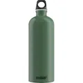 Produktbild: Sigg - Alu Trinkflasche - Traveller Leaf Green - Klimaneutral Zertifiziert - Für Kohlensäurehaltige Getränke Geeignet - Auslaufsicher - Federleicht - BPA-frei - Outdoor - Grün - 1L