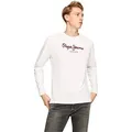 Produktbild: Pepe Jeans Herren Rundhals Langarmshirt EGGO LONG N Regular Fit Weiß 800 L