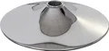 Produktbild: Fußteller Fußplatte Fuß für Barhocker Barstuhl Drehstuhl Esszimmerstuhl, chrom Ø 41cm