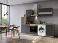 Produktbild: Küche Küchenzeile für Unterbau Waschmaschine Eiche Grau Merle 250 cm Respekta