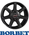 Produktbild: 4x Borbet CWE 7X16 5/118 ET40 Black matt