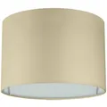 Produktbild: Wogati® Premium Lampenschirm E14/E27 Baumwolle|Farbe: Beige/Größe: Ø22cm Höhe 17cm|Lampenschirm Stehlampe + Lampenschirm Hängelampe + Lampenschirm für Tischlampe