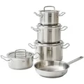 Produktbild: Fissler Kochtopfset Original-Profi Collection®, Silber, Metall, 5-teilig, 16 cm,20 cm, 1,5 L,3 L,4 L,1,5 L, Made in Germany, breiter Schüttrand, Kochen, Töpfe, Topfsets