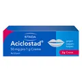 Produktbild: Aciclostad Creme gegen Lippenherpes – Lippencreme zur lindernden Behandlung bei wiederkehrenden Herpesinfektionen mit Bläschenbildung – ab den ersten Symptomen – 1 x 2 g