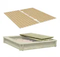 Produktbild: Gartenpirat Sandkasten Sandkastendeckel 158x157 cm Holz-Deckel für Sandkasten 180x180 cm KDI
