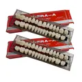 Produktbild: 56 Stück falsche Zähne Dental Komplette Acrylharz Zahnersatz 2 Set Ganze Zähn...