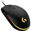 Produktbild: Logitech Maus G203 Lightsync Gaming Mouse, 6 Tasten, 8000 dpi, mit Kabel, schwarz