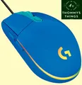Produktbild: NEU Logitech G203 8000 DPI Laser 6 Tasten Gaming Maus für PC Gamer Zocker blau