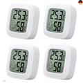 Produktbild: 4 Stück Mini LCD Thermometer, Yomisee Thermometer Innen, Hygrometer Innen, 
