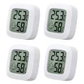 Produktbild: 4 Stück Mini LCD Thermometer, Thermometer Innen, Hygrometer Innen, Luftfeucht...