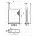 Produktbild: NRF 52066 Wärmetauscher Heizung Heizungskühler Innenraumheizung Fahrzeugheizung
