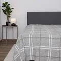 Produktbild: Bestlivings Kuscheldecke (Grau) XXL - 220x240cm - hochwertige Fleecedecke, große weiche Wohndecke Karo Muster - kuschelig weich