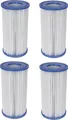 Produktbild: 4x Bestway Filterkartusche Gr.3 für Quick Up Pool Filterpatrone 58012