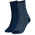 Produktbild: Tommy Hilfiger 2P Classic Small Stripe Socks Dunkelblau Gr 35/38 Damen