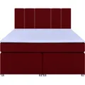 Produktbild: Boxspringbett - rot - H3 - Bonell-Federkern - 160x200 cm