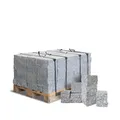 Produktbild: Granitpflaster Pflastersteine Kleinpflaster Granit Pflaster Stein Garten Rasenkante Naturstein Gespalten Gesägt Geflammt Grau 10x10x8cm 1.000kg / 1 Palette