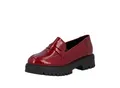 Produktbild: Loafer RIEKER, Damen, Gr. 41, rot, Lacklederimitat, glänzend, Schuhe, Slipper, Halbschuh, Schlupfschuh, Businessschuh in Lack-Optik