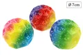 Produktbild: ELLUG Spielball 3er Set Springball, Moonball in Regenbogenfarben Ø7cm, mit hohen Sprüngen