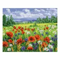 Produktbild: Schipper Malen nach Zahlen Blumenwiese Meisterklasse Premium Malvorlage 40x50 cm
